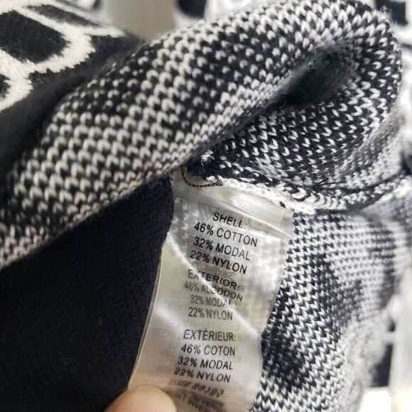 Karl Lagerfeld Floral Cardigan 3/4 Sleeves Knit Sweater Womens Size Medium - Picture 6 of 13